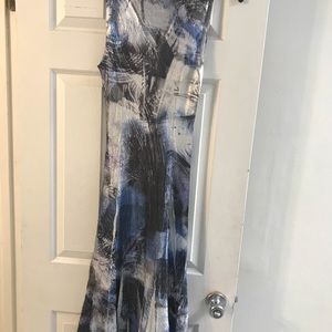 Beautiful blue and silver dress